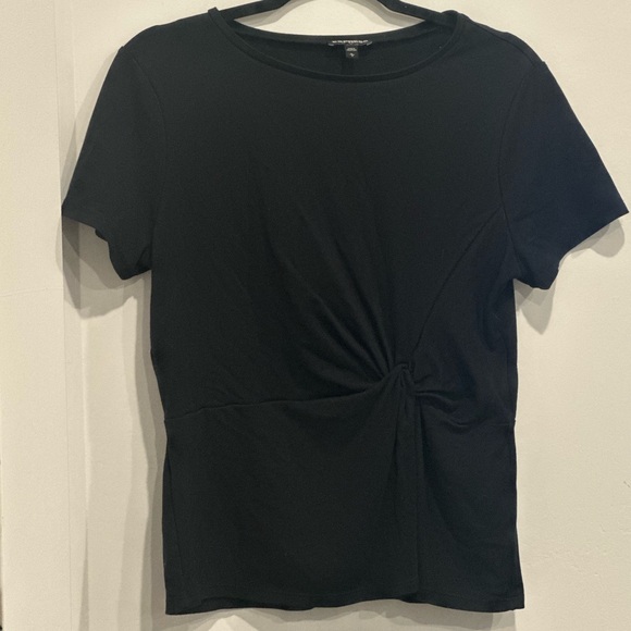 Express Black Twist-Front Tee — Size Large — EUC ❤️❤️❤️ - Picture 12 of 17